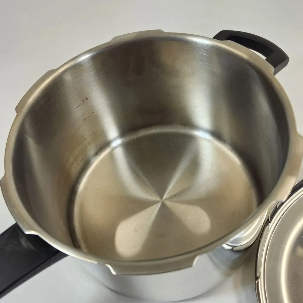 Kuhn Rikon Pressure Cooker Duromatic 5L Stainless 18/10 Swiss Switzerland 30352